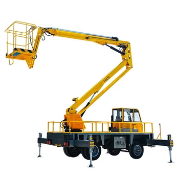 

8m-16m Accept customization electric Diesel engines lift platform mouunted boom aerial work platform