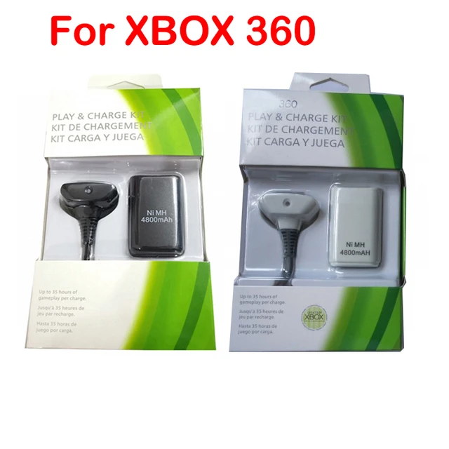 Bateria Mando Xbox 360 + Cable + Cargador Kit Completo