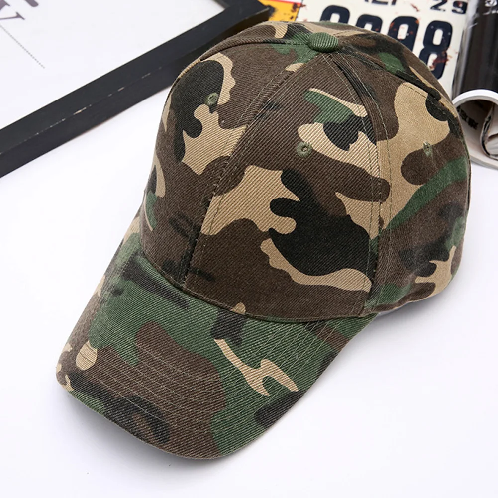 

Baseball Cap Outdoor Sport Caps Leisure Army Camo Hat Sunscreen Duck Tongue Hat Snapback Caps Men's And Women's Camouflage Caps