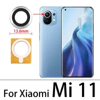 Soczewka aparatu tylnego osłona obiektywu z uchwytem na ramkę z naklejką części zamienne do Xiaomi Mi9 Mi 9 Se Mi 11 5