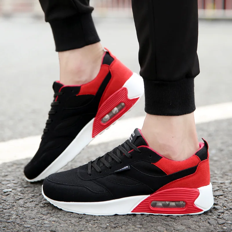 

Free Spring New Style Men Air Cushion Shock Absorption Athletic Shoes Korean-style Students Casual Shoes MEN'S SHOES