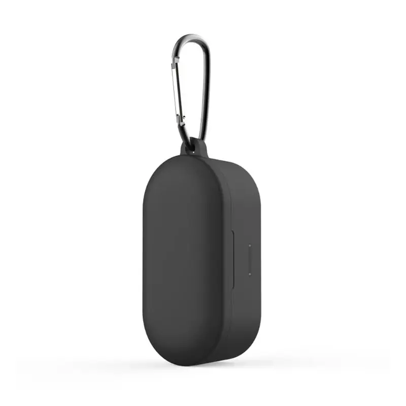 D OOTDTY анти-осень защитный чехол силиконовый чехол с карабином для QCY T1S/T2C гарнитура - Цвет: D