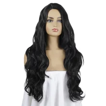 Хит, европейский парик, новые женские волнистые длинные вьющиеся волосы, на всю голову, парик из синтетического волокна для женщин, с перекрестными пятнами