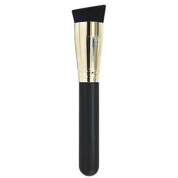

High Quality Precision Foundation Brush Angle Flat Firm Synthetic Fiber Liquid Wet BB Cream Brush Basic Makeup Tool