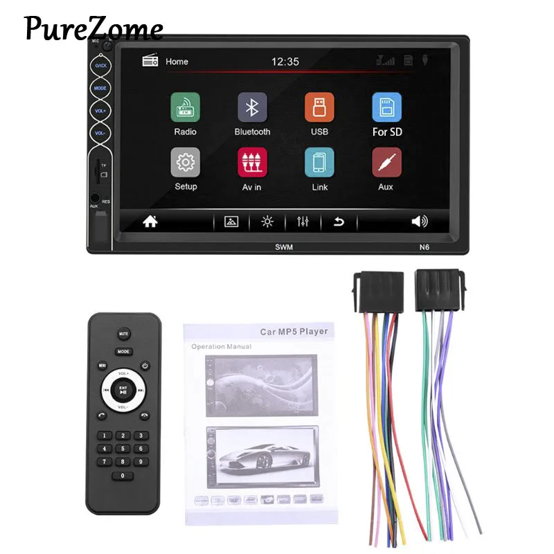  7 pollici Dell'automobile Dello Schermo di HD Radio MP5 Player Car Stereo Auto Audio Radio Ricevito