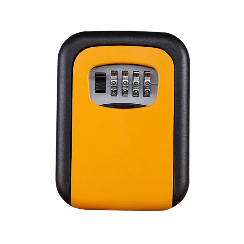 Домашняя коробка для ключей с паролем, механическая коробка для ключей с паролем, настенная ключница, металлическая коробка для ключей, Настенная коробка для ключей - Цвет: orange