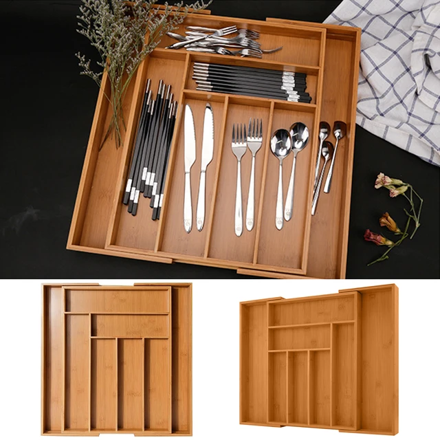 Cutlery Separation Organizer Rack  Cutlery Storage Rack Organizer -  Kitchen Drawer - Aliexpress