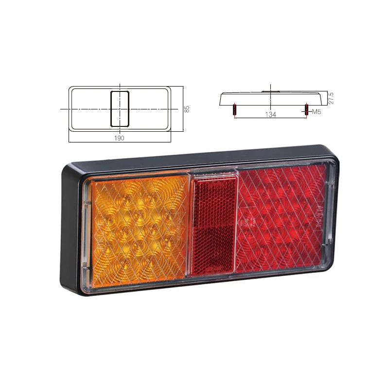 ADR and E4 Approved 10-30V LED Trailer Lights Lamps SUBMERSIBLE Truck Boat RV Waterproof RV Camper Caravan Accessories