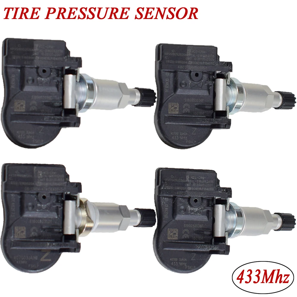 4 шт. для Nissan Maxima Altima Murano Pathfinder система контроля давления в шинах TPMS сенсор 433 МГц 40700-3JA0A 40700-3JA0B