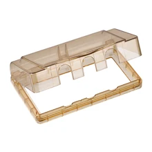 Uxcell всепогодный выход крышка в использовании штепсельная розетка протектор для внутреннего использования s 170x95x41 мм Tawny 2 шт