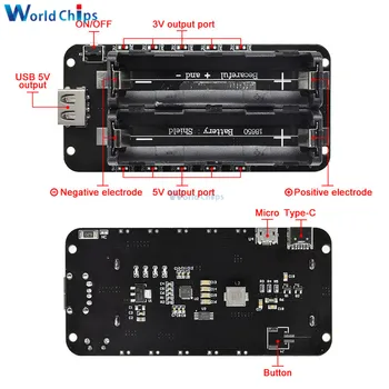 

Double 18650 Lithium Battery Shield V8 5V/3A 3V/1A Power Bank Battery Charging Module Micro USB For Arduino ESP32 ESP8266 WIFI
