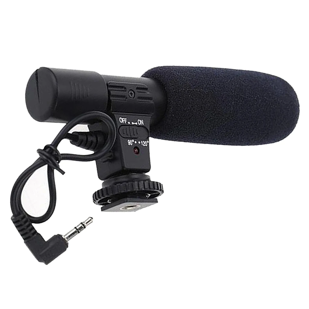 Camera Microphone Video Microphone for DSLR Camera DV Photography Interview Microphone with 3.5mm Interface