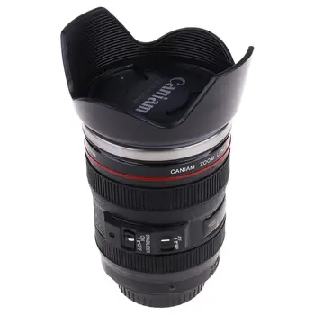 

Self Stirring Coffee Mug Creative Camera Lens EF 24-105mm Auto Mixing Cup Thermos