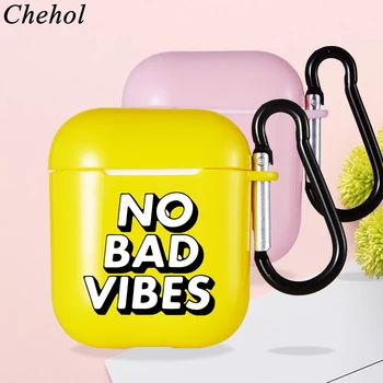 

Fuuny Letter Shockproof Covers for Apple Airpods Pro 1 2 Soft Silicone Bluetooth Wireless Earphones Headphone Cases Headset Case