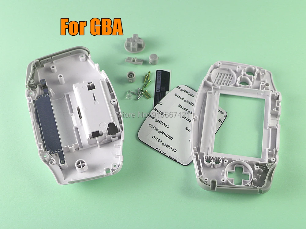 1Set Per Game Boy Advance Gba Set Completo Custodia Shell Cover Case Con Pulsanti Pad In Gomma Conduttiva Vite Adesiva Versione B