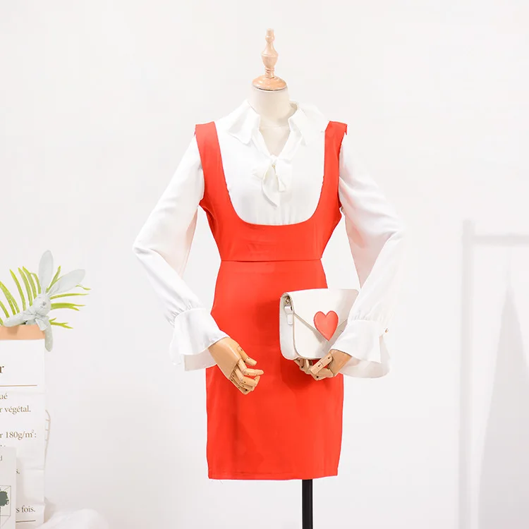 

Special Offer WOMEN'S Dress Processing Korean-style Dress Solid Color Students-Style Midi-skirt Women's