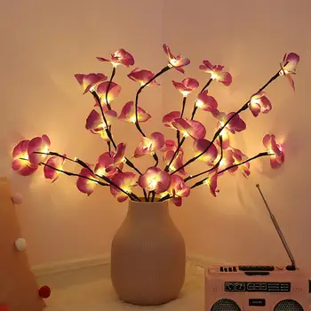 

Warm LED Phalaenopsis Flower Flower Light 20 Bulb 30 Inch Home Christmas Party Garden Decor christmas decorations for home TDH