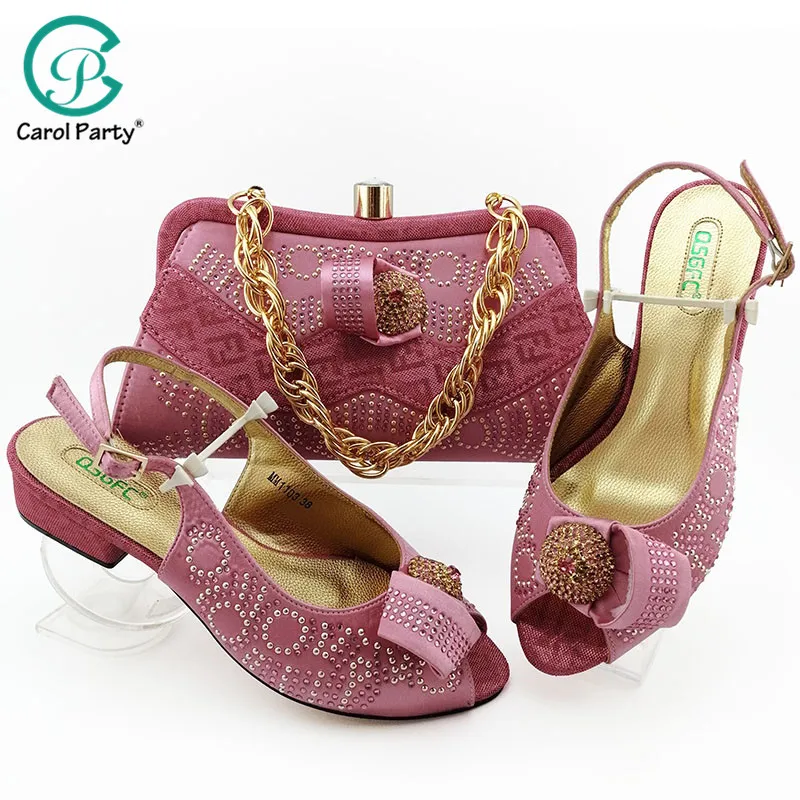 2019 Новое поступление Женская обувь и подходящая к ним Сумочка в комплекте