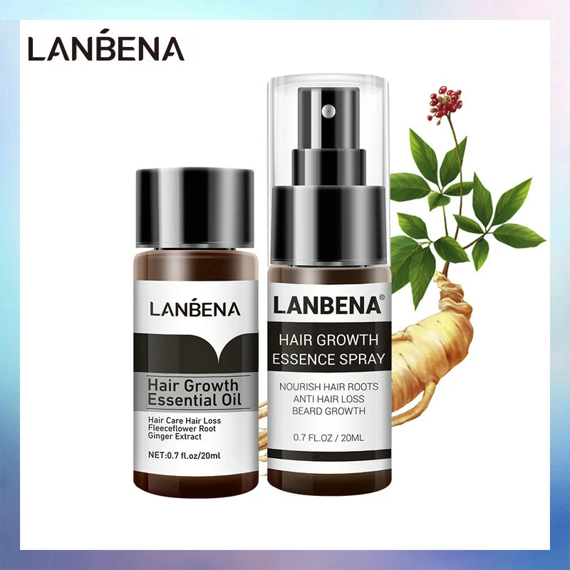 Hair Growth Serum, Hair Growth Spray, Hair Care Oil, Hair Growth Cream, LANBENA, 2PCS, Fast Powerful, Nourish Oil Liquid, Preventing Hair Loss