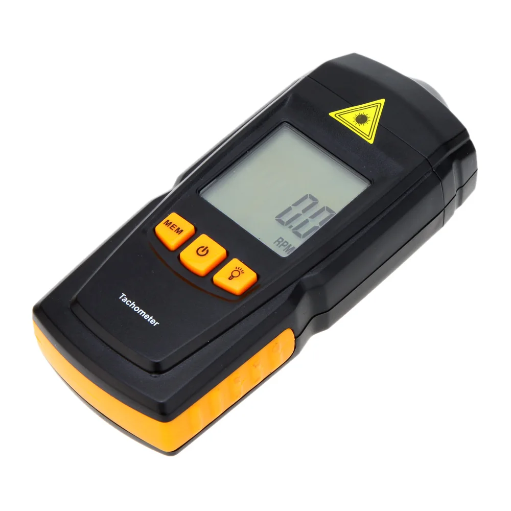 Non-contact GM8905 Digital Laser Tachometer Tach Meter Tester Wide Measuring Range 2.5-99999RPM LCD Display