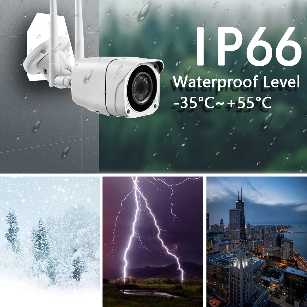 5MP Video Surveillance Camera With Sim Card 4G 3G WIFI Security Protection Outdoor Videcam CCTV Onvif Night Vision IP66 Camhi