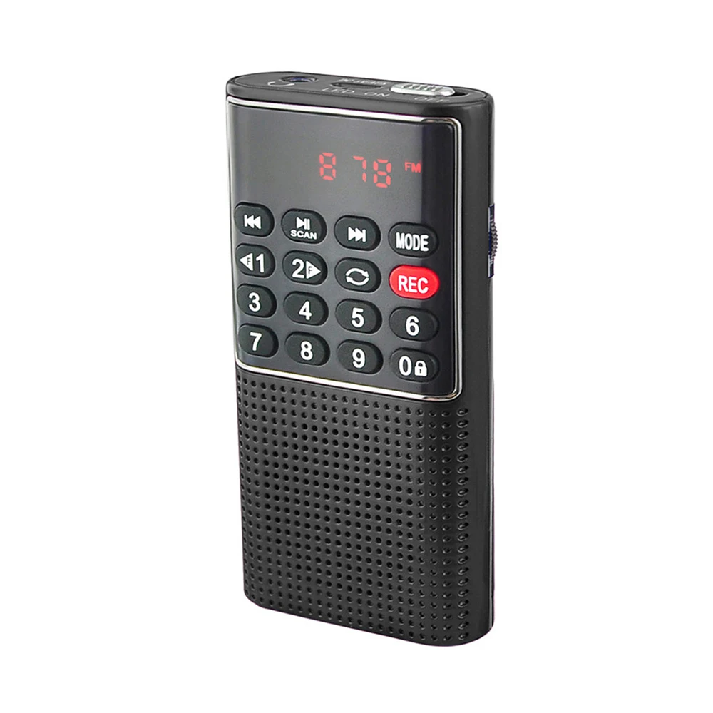 Kebidumei handheld mini rádio portátil fm digital