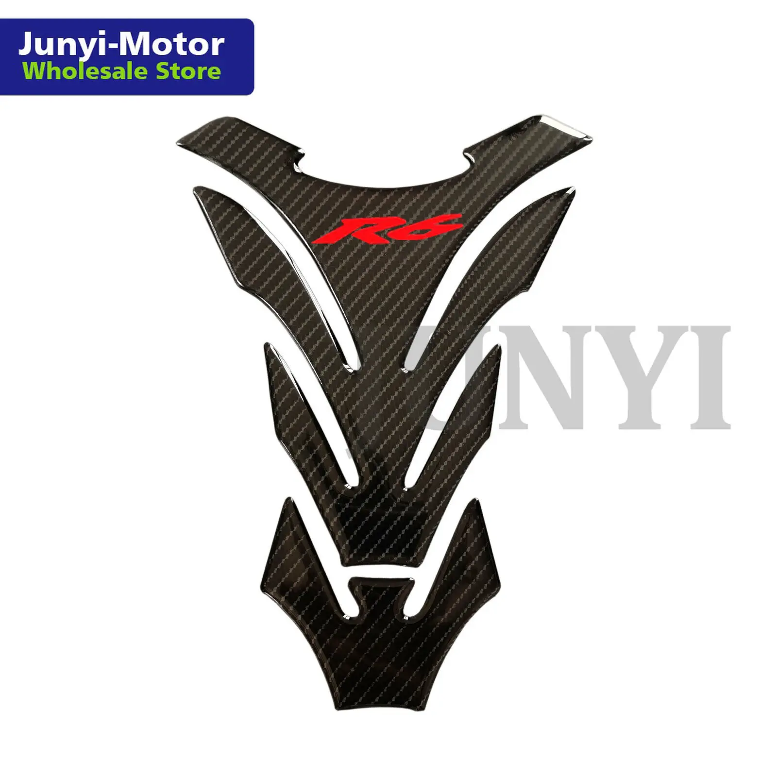 For Yamaha  R6 YZFR6 YZF600 2006-2016 Tank Pad Gas Cap Cover Triple Clamp Yoke Sticker Protector Carbon Fiber Motorcycle Decal