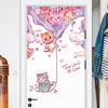 Hand Paint Style Cartoon Door stickers Animal Wall Stickers for Kids RoomArt Design Decorative Stickers Wall Decals Home Decor ► Photo 3/6