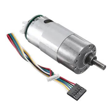 

1Pc 37GB-545 DC 24V 140RPM Gear Reducer Motor with Encoder Geared Reduction Motor Encoder High Torque