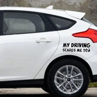 Наклейка на корпус автомобиля с надписью MY Driving ME TOO|Наклейки автомобиль| |