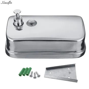 

NEW 500ml 800ml 1000ml Liquid Soap/Shampoo Dispenser Stainless Steel Lotion Pump Action Wall Mounted Bathroom Durable