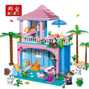 

Banbao 8361 Friends Princess Castle House Villa Assemble Building Blocks Education Toy Blocks Girls Gift Compatible big brand