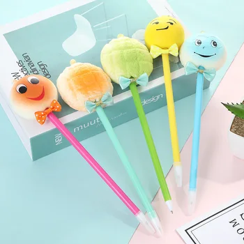 

50PCS Cartoon Cute Expression Bag Smiling Face Ballpoint Pen Creativity Learning Decompression Office Stationery