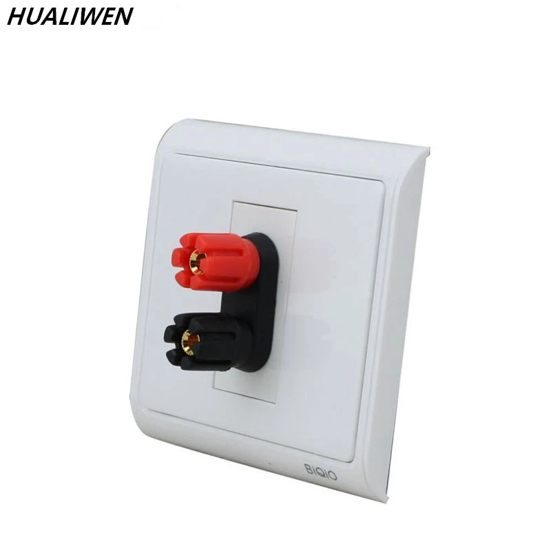 N86 901 + 612 2 hole разъем динамика Audio terminal socket Banana plug panel|audio speaker terminals|panel plugpanel audio |