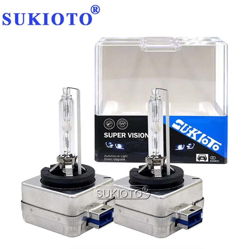 SUKIOTO 2PCS New Original 25W D8S Xenon HID Car Light Replacement Bulbs 12V 6000K 8000K 5000K 4300K D8S Auto Headlamp (2)