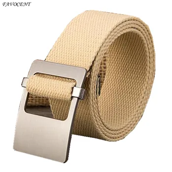 

2017 good quality canvas belt on the men and women of the luxury design couple canvas belt men and women belt casual style free