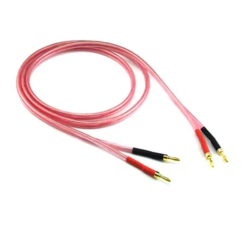 

1 Piece HIFI Speaker Cable with Gold-plated Banana Jack Pure Copper Hifi Speaker Wire