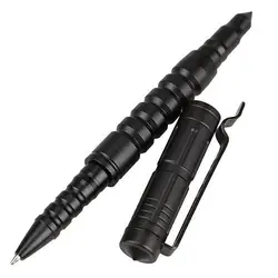 Stylo tactique personnel de défense en aluminium d'aviation B8, stylo d'auto défense antidérapant noir, nouveau cadeau 