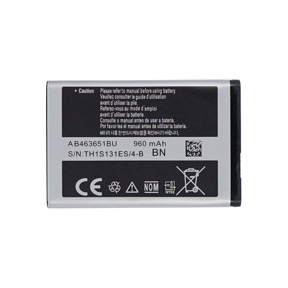 Оригинальный аккумулятор OHD AB463651BU для Samsung W559 S5620I S5630C S5560C C3370 C3200 C3518 J808 F339 S5296 C3322 L708E