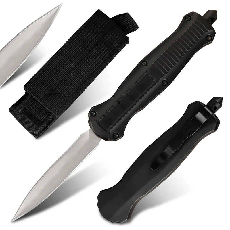 Складной Нож двойного действия BM7 0TF Cool Sword D2 стальное лезвие ручка из цинкового