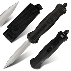 Cuchillo plegable de doble acción BM7 0TF, espada guay D2, hoja de acero, mango de aleación de aluminio y Zinc, para caza y acampada al aire libre, herramientas EDC