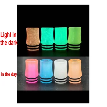 

luminous 510 drip tip MTL Vape Tip pod drip tip for Pod mod kit RDA RBA RTA tank atomizers Ecigs Accessory