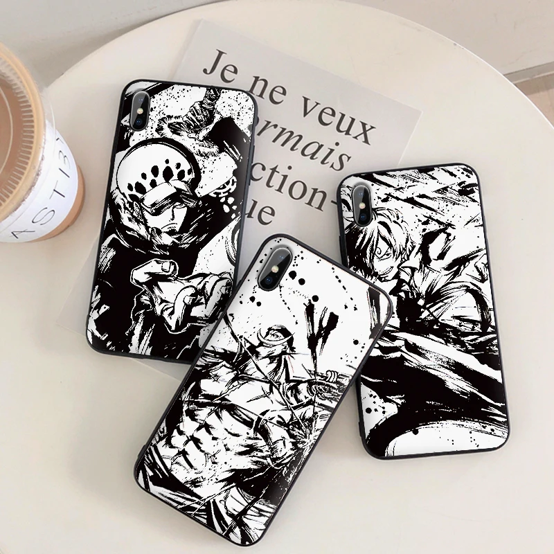 Мягкий силиконовый чехол для телефона iPhone XR TPU 5 5SE 6 6S 7 Plus 8Plus XS X Xr Max 9 Coque One Piece