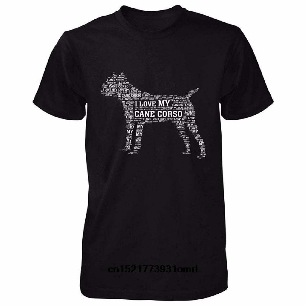 Мужская футболка новый тренд горячая Распродажа I love my Cane Corso для любителей