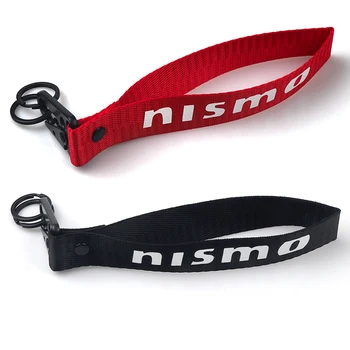 

Car Personality Customization 3D Ribbon Key Chain Key Ring Badge For Nissan Tiida Teana Skyline Juke X-trail Almera Qashqai