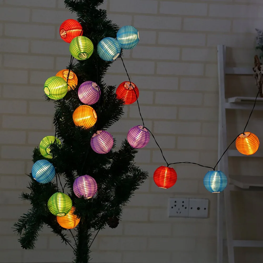 

4.8M 20 LED String Lights New Year's garland balls Christmas decoration Fairy Globe Ball Lighting decorative Lamp indor outdoor