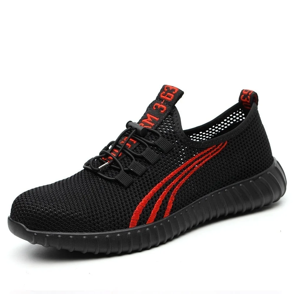 

Steel Toe Mesh Men Safety Shoes,lightweight Breathable Men's Work Shoes,anti-smashing Anti-piercing Men/women Boots Rubber Sole