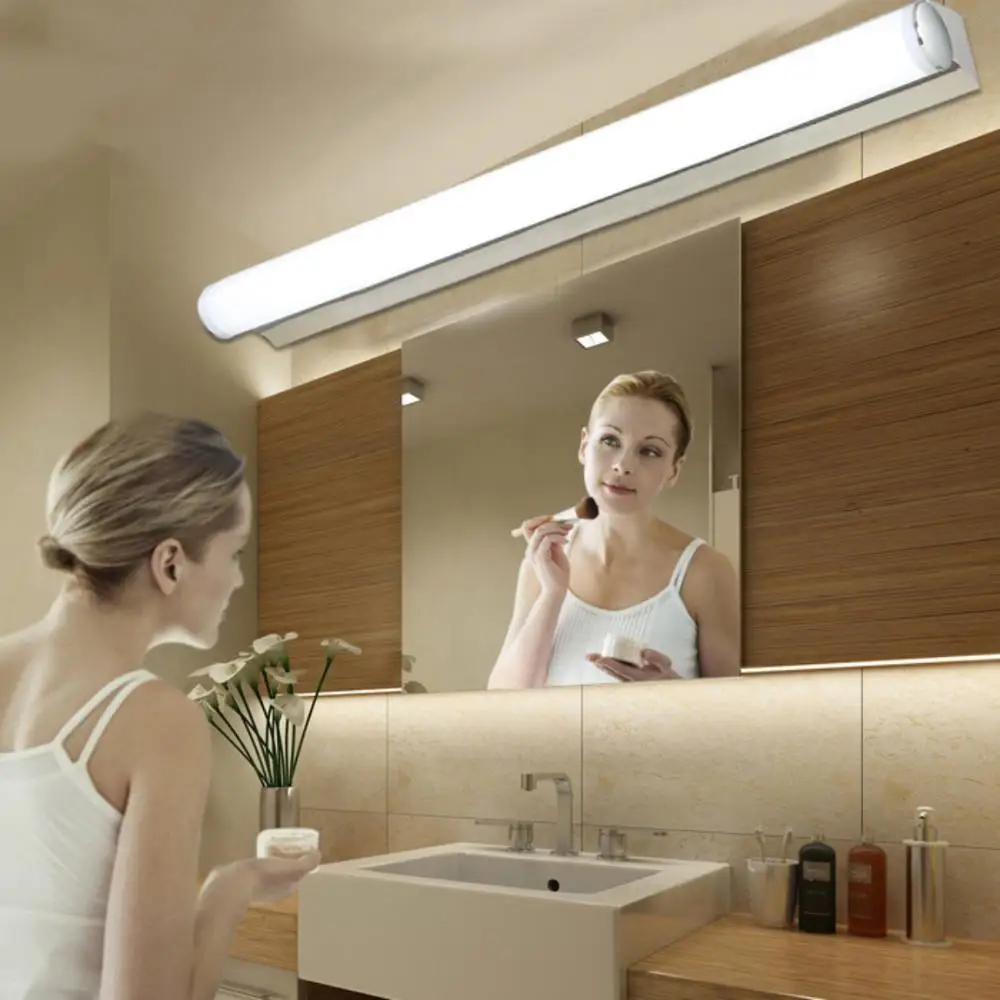 Modern Stainless Steel LED Bathroom Light Front Vanity Makeup Wall Light US 