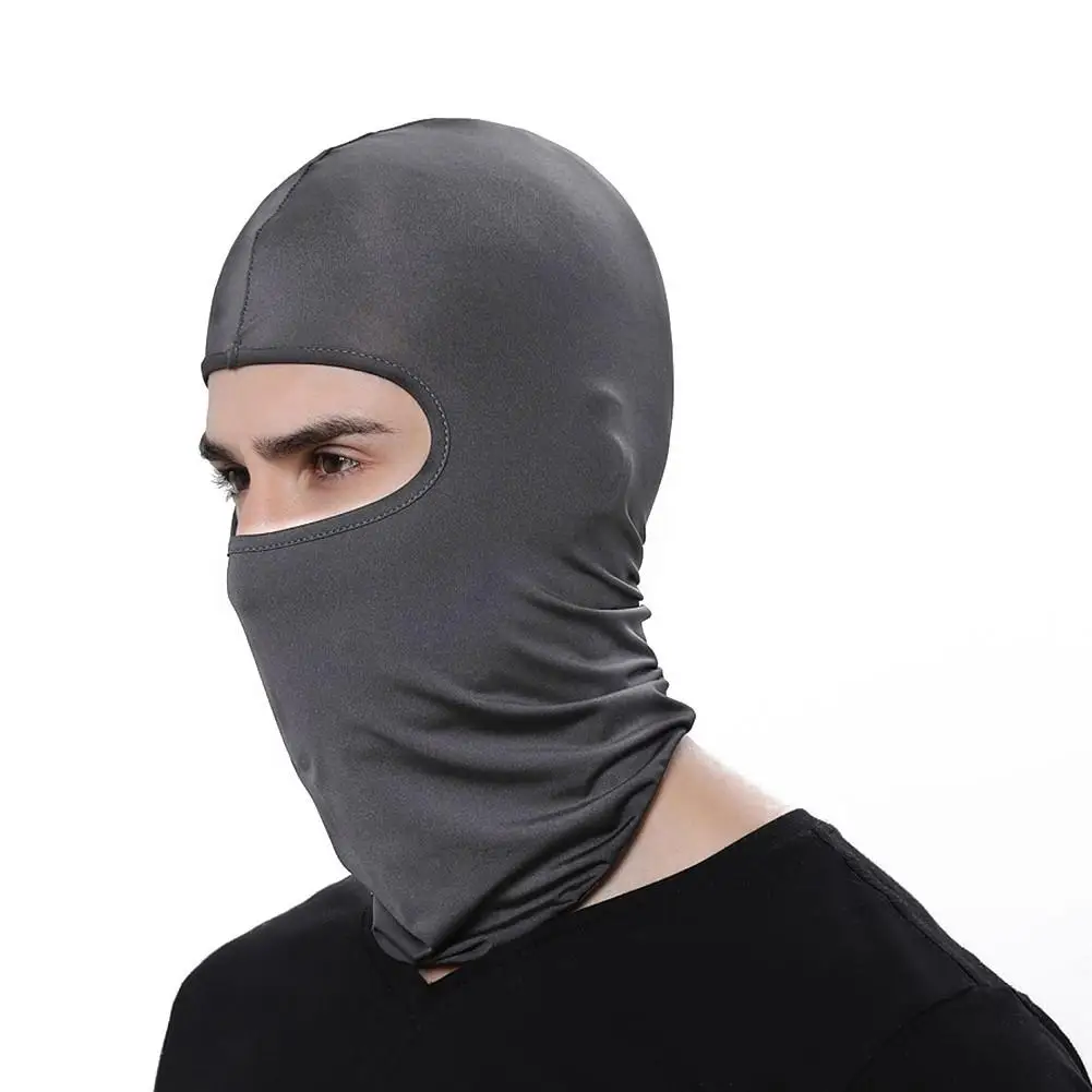 Серый Winter Cycling Mask Outdoor Riding Sport Cap Bike Mask Warm Windproof Protecting Wind Stopper Full Face Bicycle Mask - Цвет: Серый