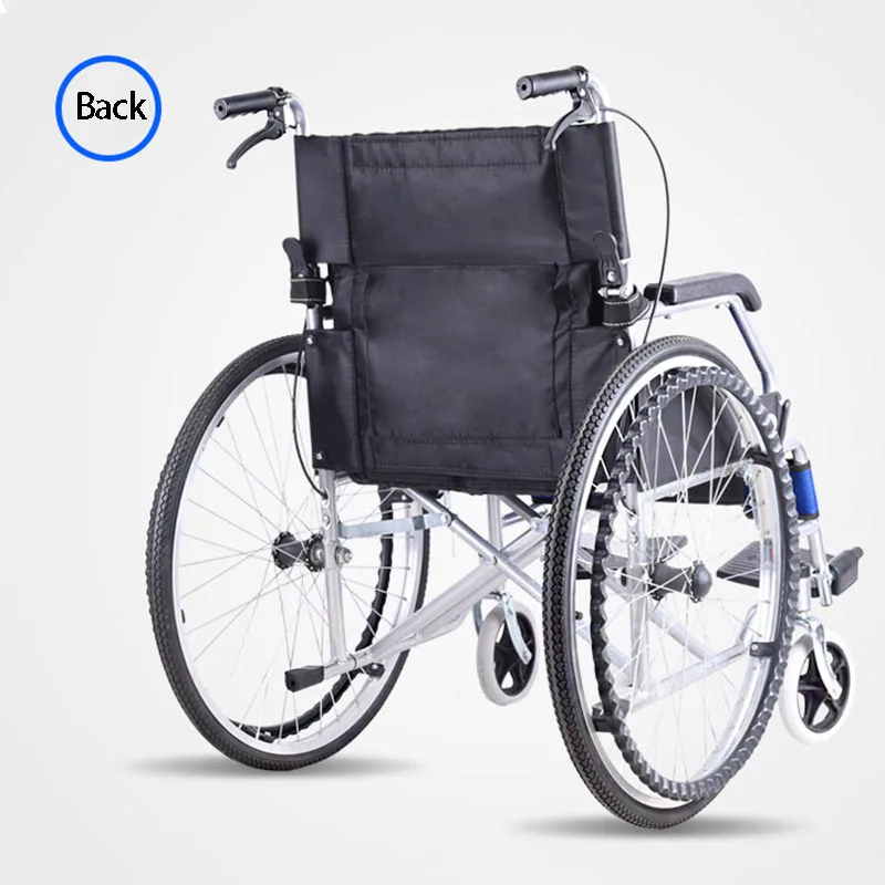 Wheel Chair Wheelchair Fisabled Elderly Portable Wheelchair Light Leisure Handrail Travel Aluminum Alloy Disabled